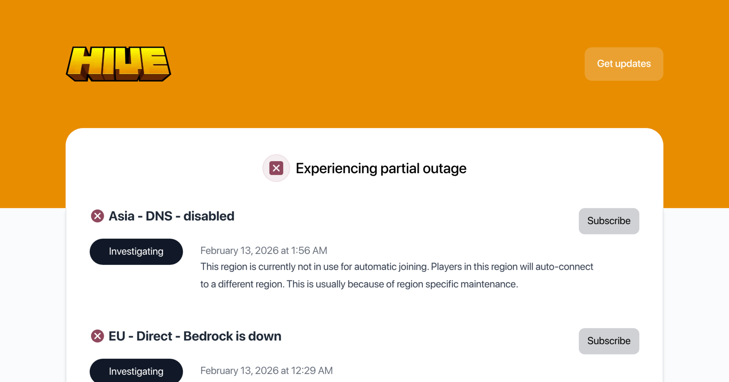 Hive Games Status Og